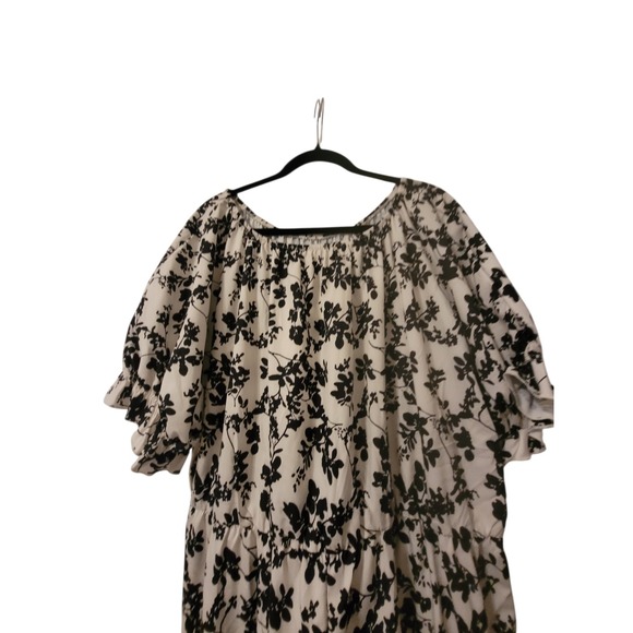 Shein 4XL Womens Pull on Jumpsuit Elasticized Waist Black/cream - Picture 2 of 6